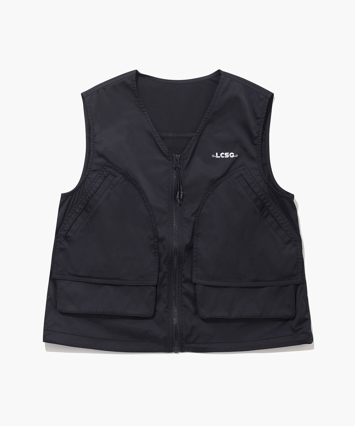 르꼬끄 골프(LECOQ GOLF) 여성 아웃포켓 포인트 풀집업 베스트 (GQ122LWV22)