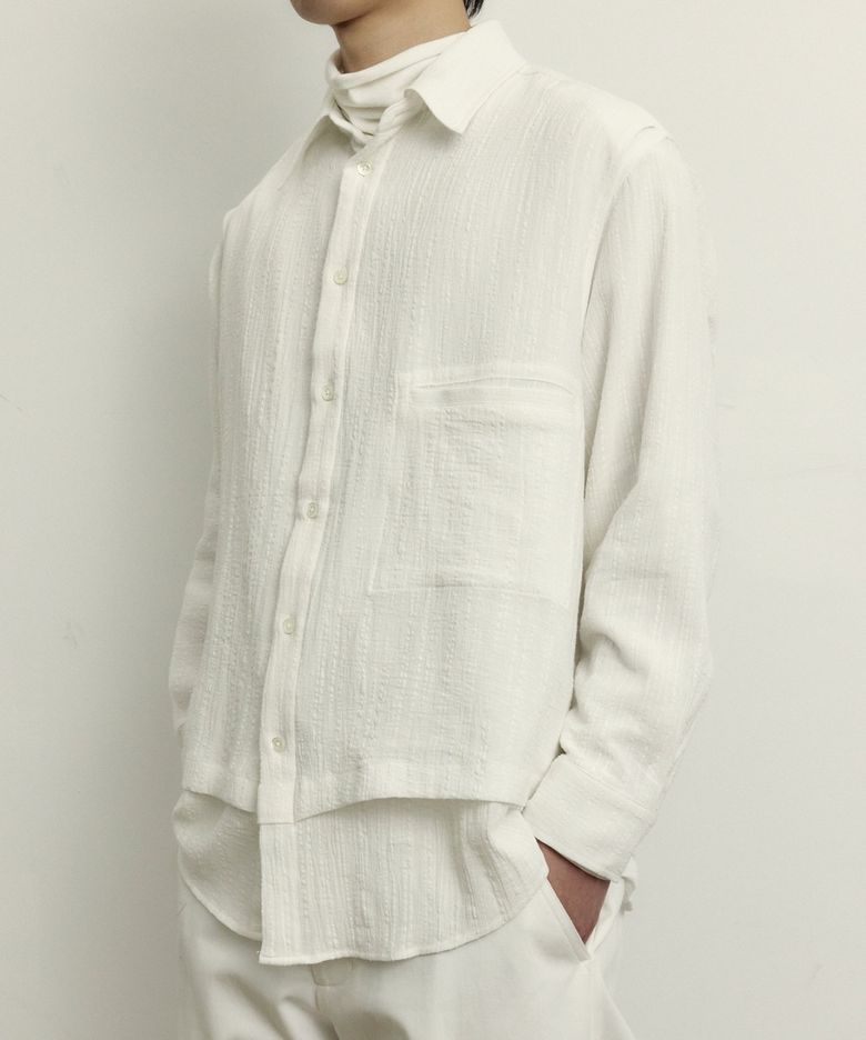 Layered Shirt - White