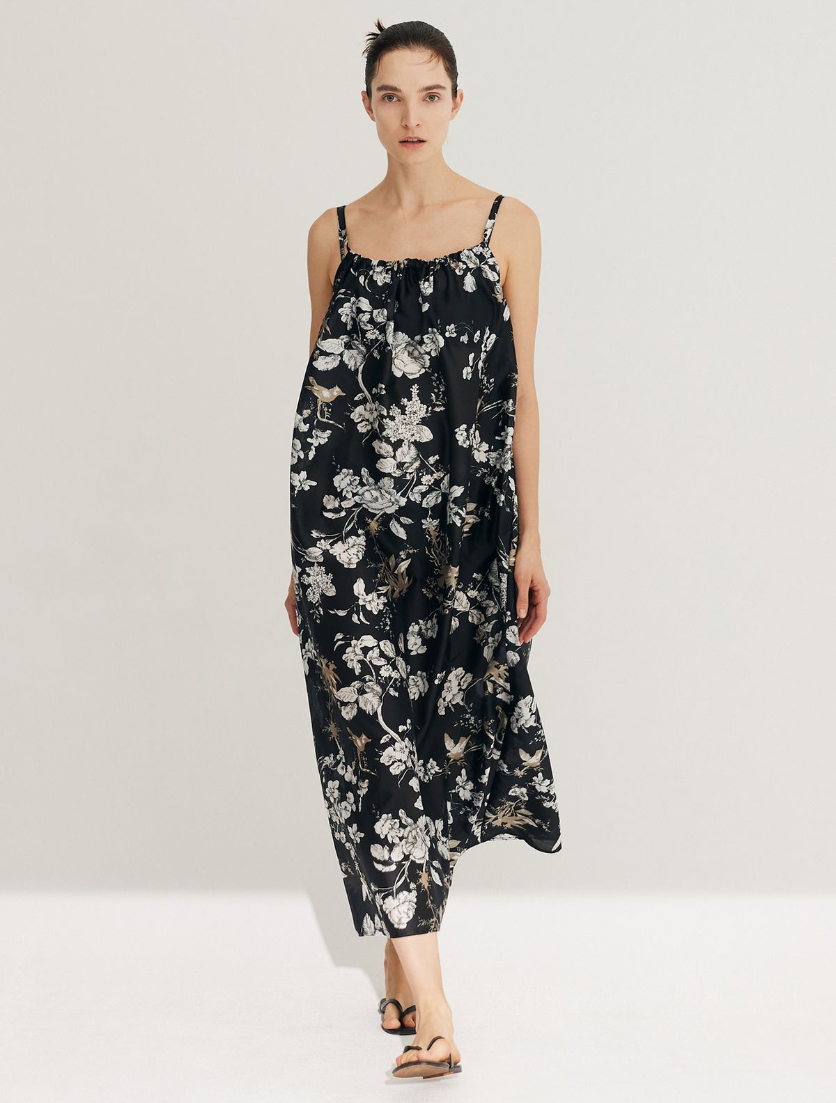 르망고 느와(LEMANGO NOIR) Louis Long Dress Set BK/G
