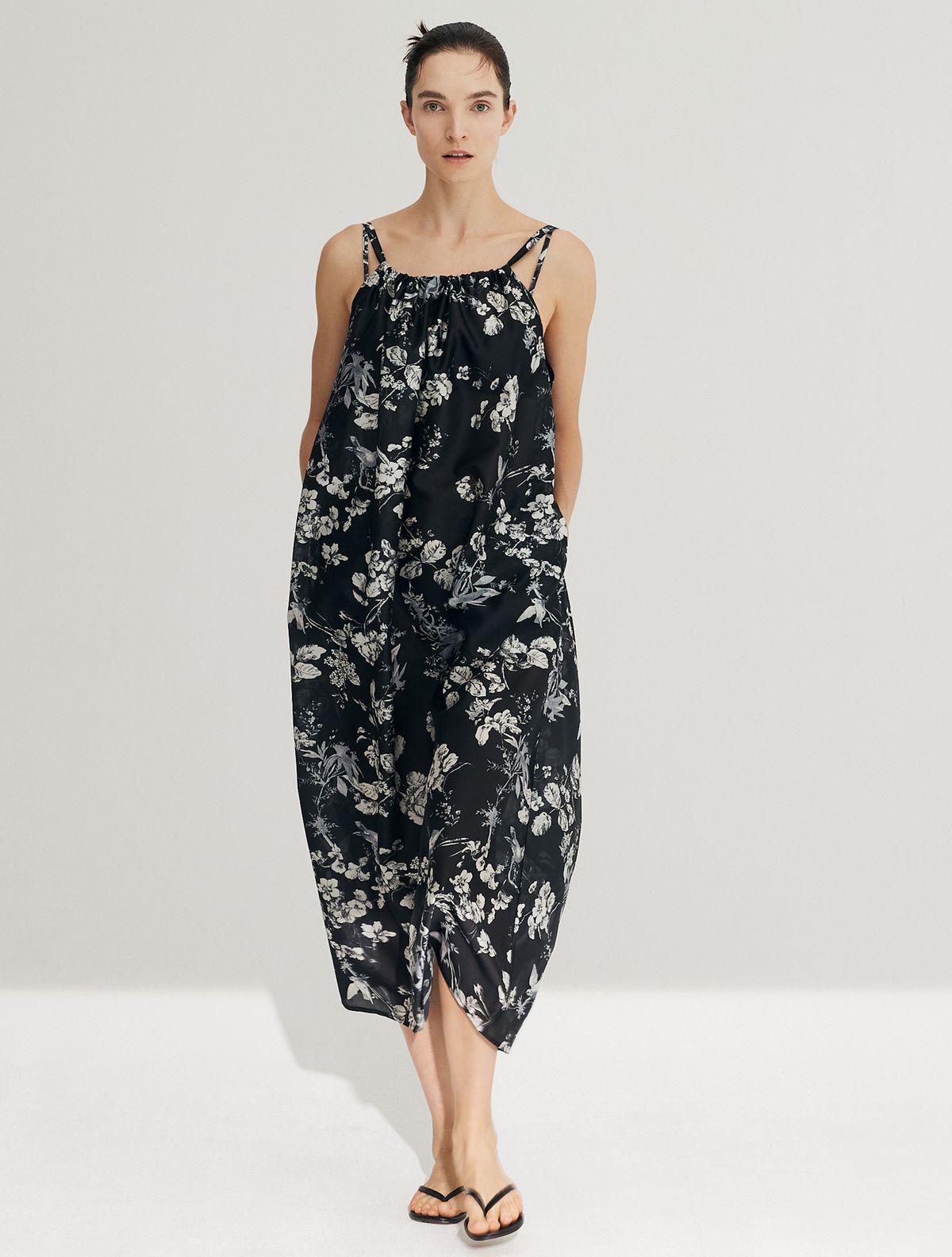 르망고 느와(LEMANGO NOIR) Louis Long Dress Set BK