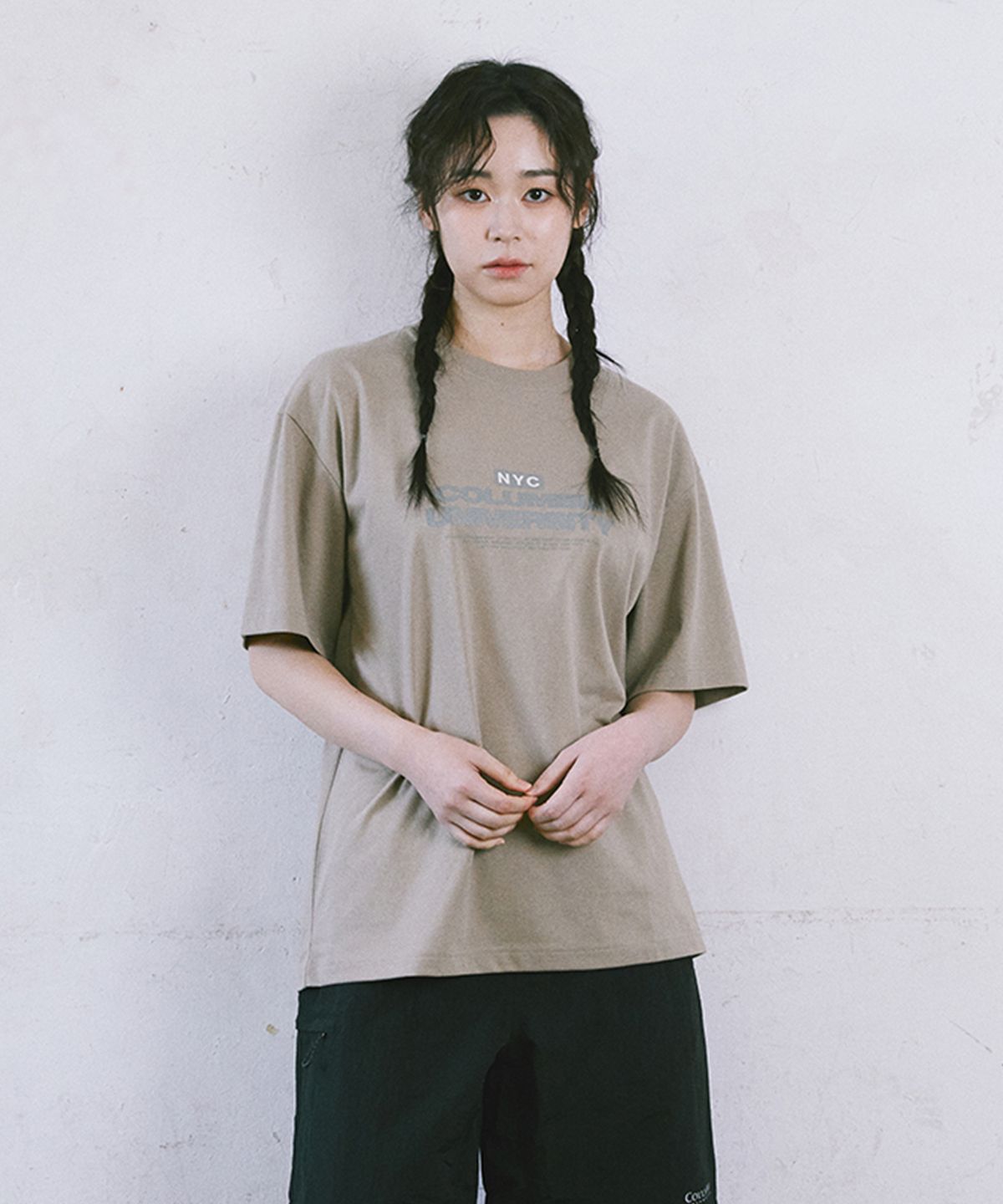 컬럼비아 유니버시티(COLUMBIA UNIVERSITY) B/S NYC 1754 S/S T-SHIRTS 내추럴베이지