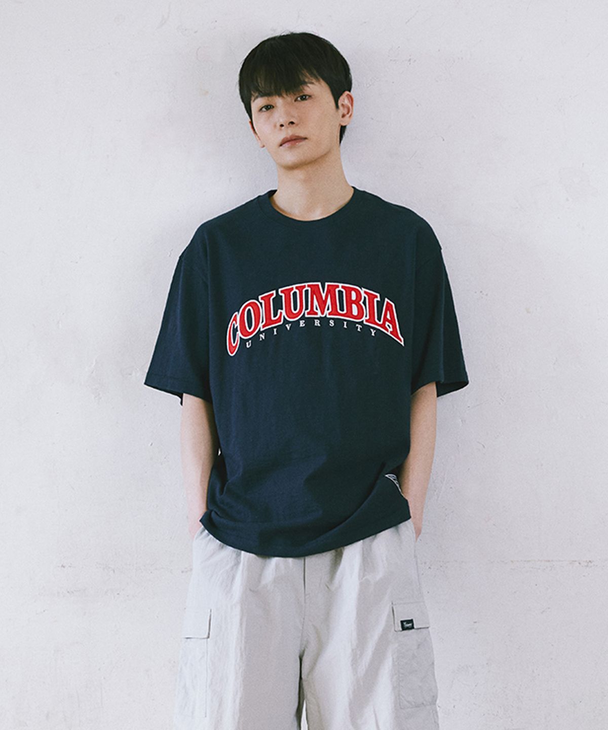 컬럼비아 유니버시티(COLUMBIA UNIVERSITY) STREET ARCH LOGO S/S T-SHIRTS 다크네이비