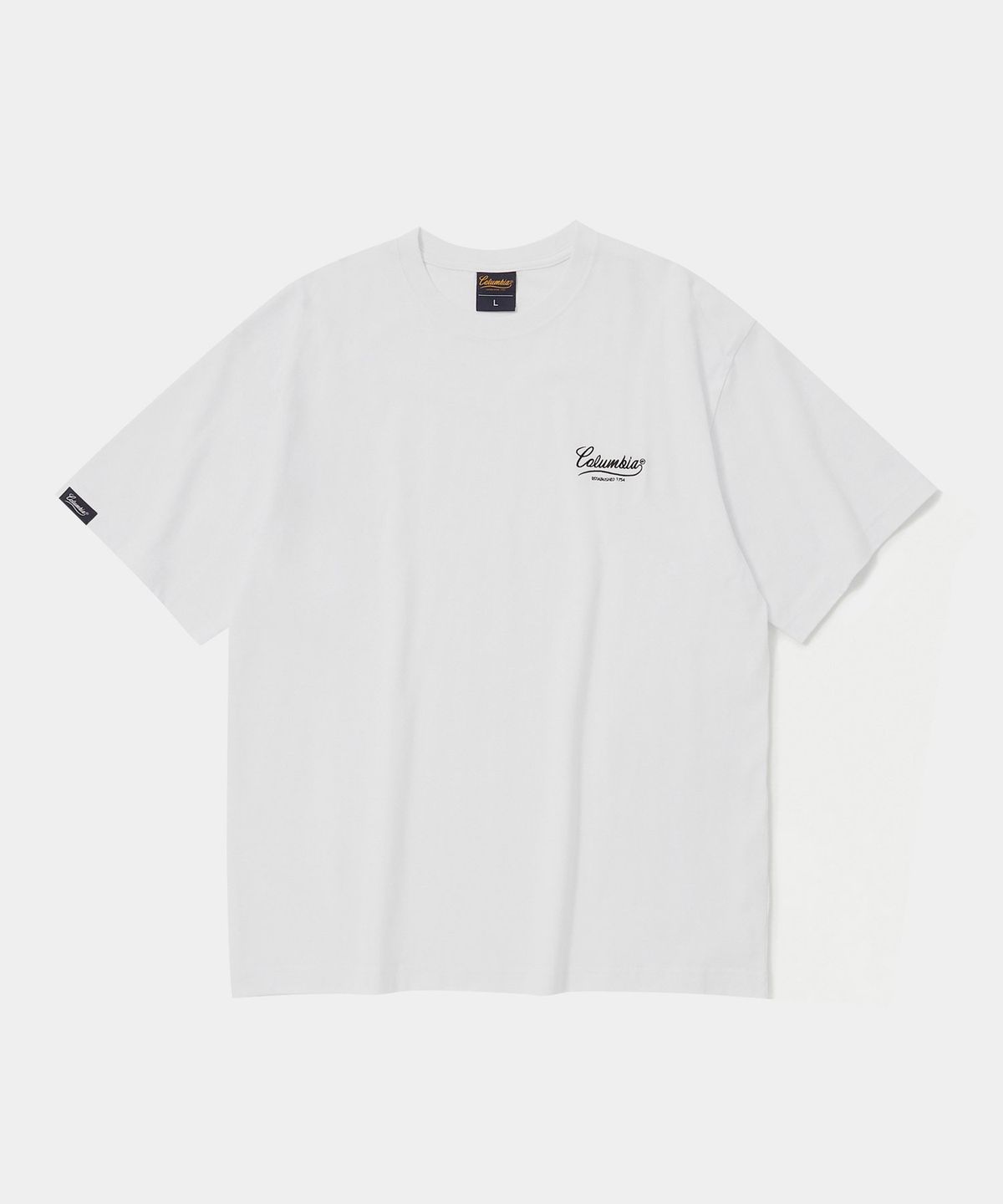 컬럼비아 유니버시티(COLUMBIA UNIVERSITY) NY STREET TAIL LOGO S/S T-SHIRTS 화이트