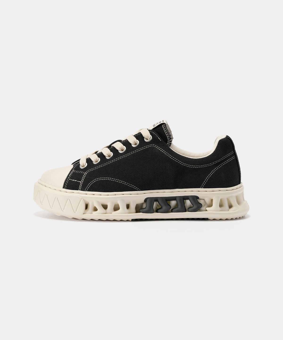 세븐에잇언더(78UNDER) C-3 VINTAGE LOW TOP_ ASH BLACK