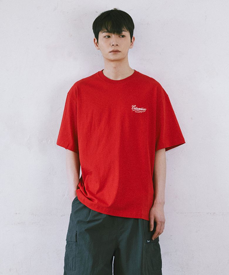 NY STREET TAIL LOGO S/S T-SHIRTS 레드