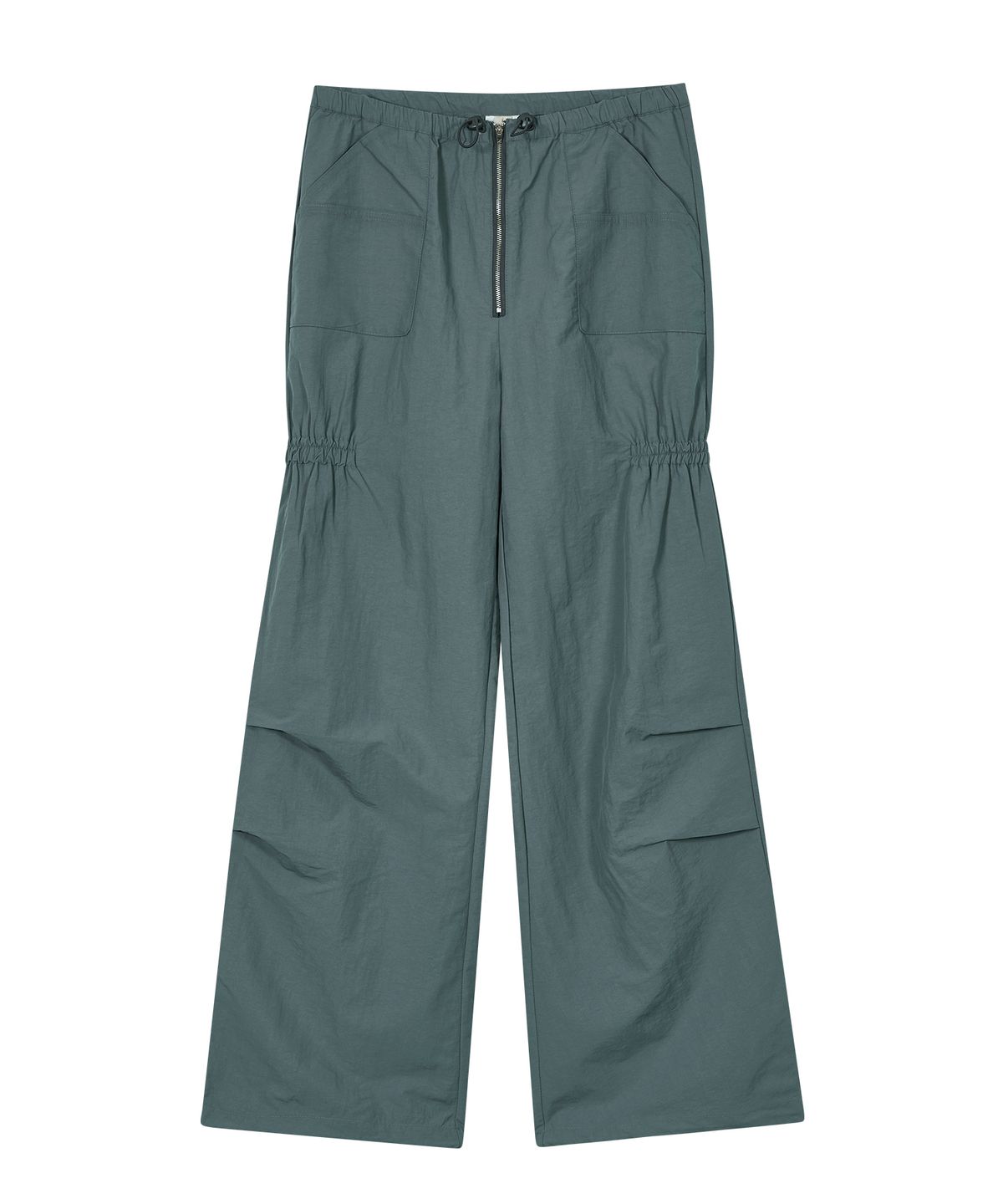 타입서비스(TYPESERVICE) Split Seam Embroidery Pants [Blue Gray]