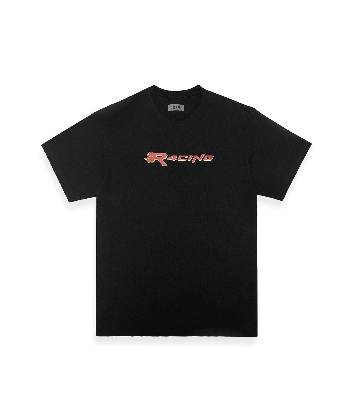 알포(R-4) R-0017 / R4CING WASHED SHORT TEE (BLACK)