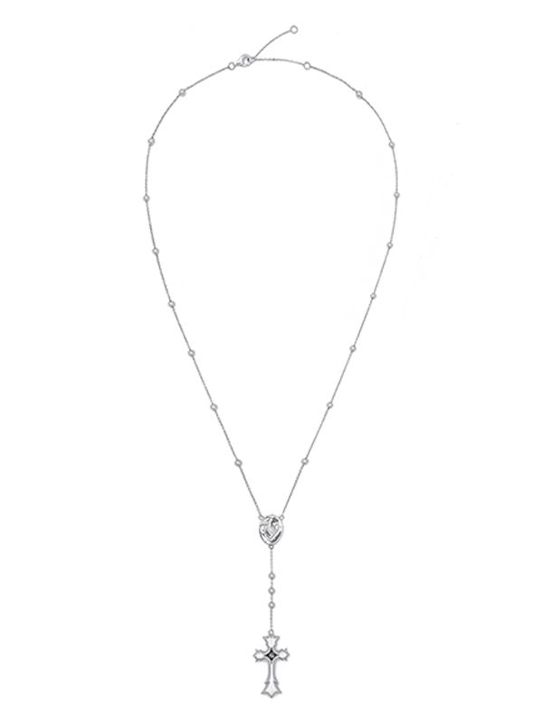 ★関税/送料込★VIVASTUDIO★BLACK DIAMOND ROSARY NECKLACE MUSINSA公式 | VIVASTUDIO BLACK DIAMOND ROSARY NECKLACE [SILVER]