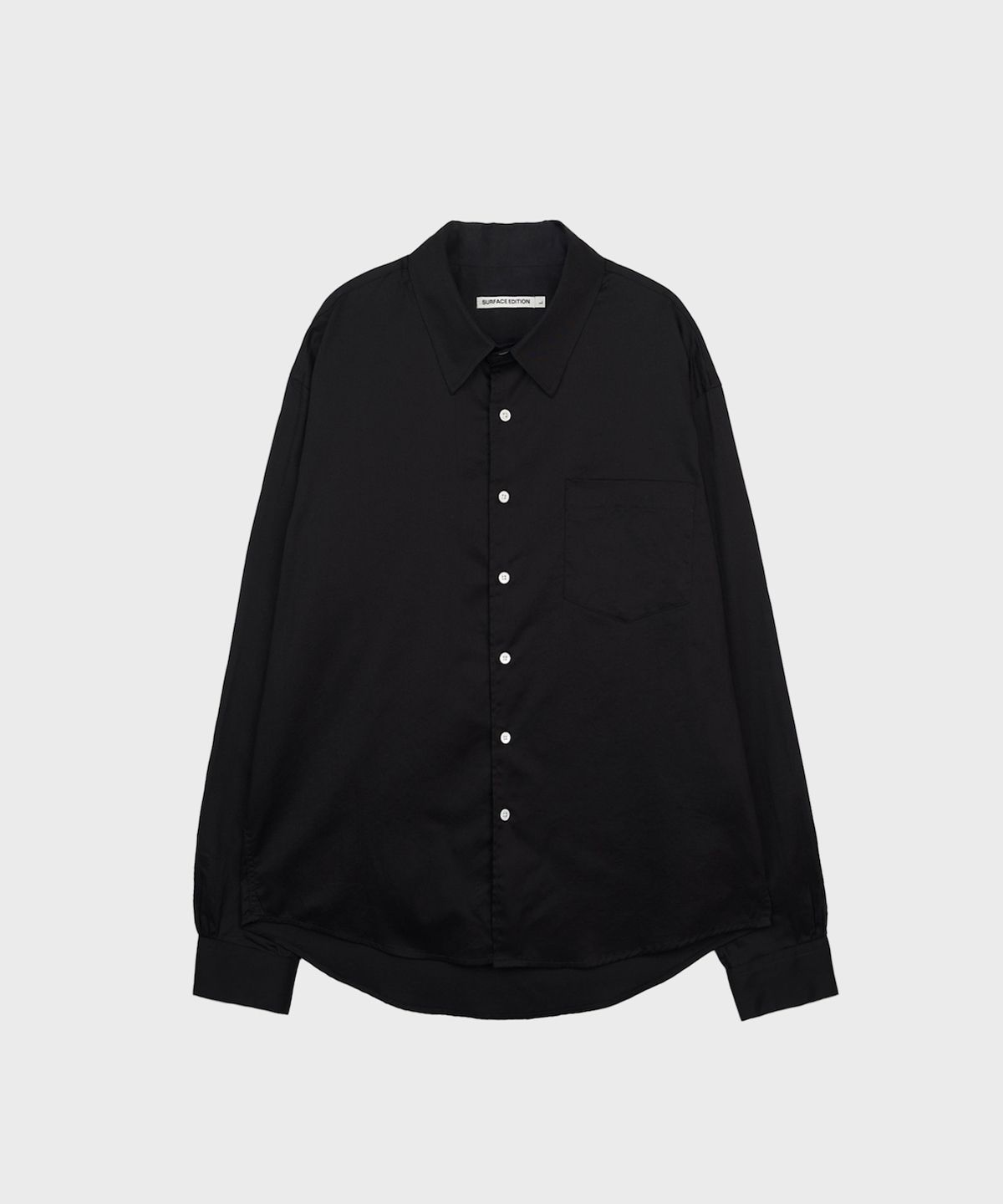 서피스에디션(SURFACE EDITION) SOLID SHIRT BLACK