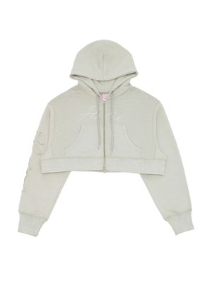 내추럴 샤인 크롭 후디 (오이스터)