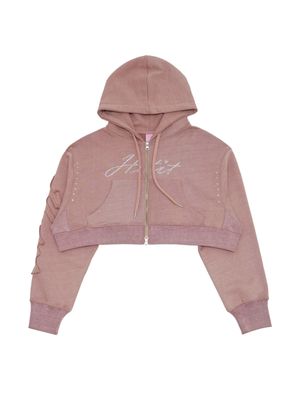 내추럴 샤인 크롭 후디 (블러썸)