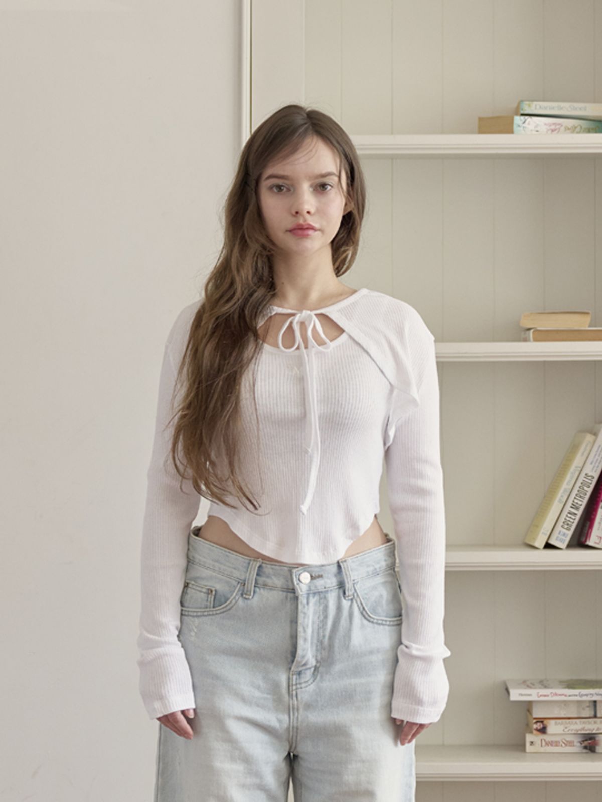 미에르꼴레스(MIERCOLES) MR SLEEVELESS TOP SET [white]