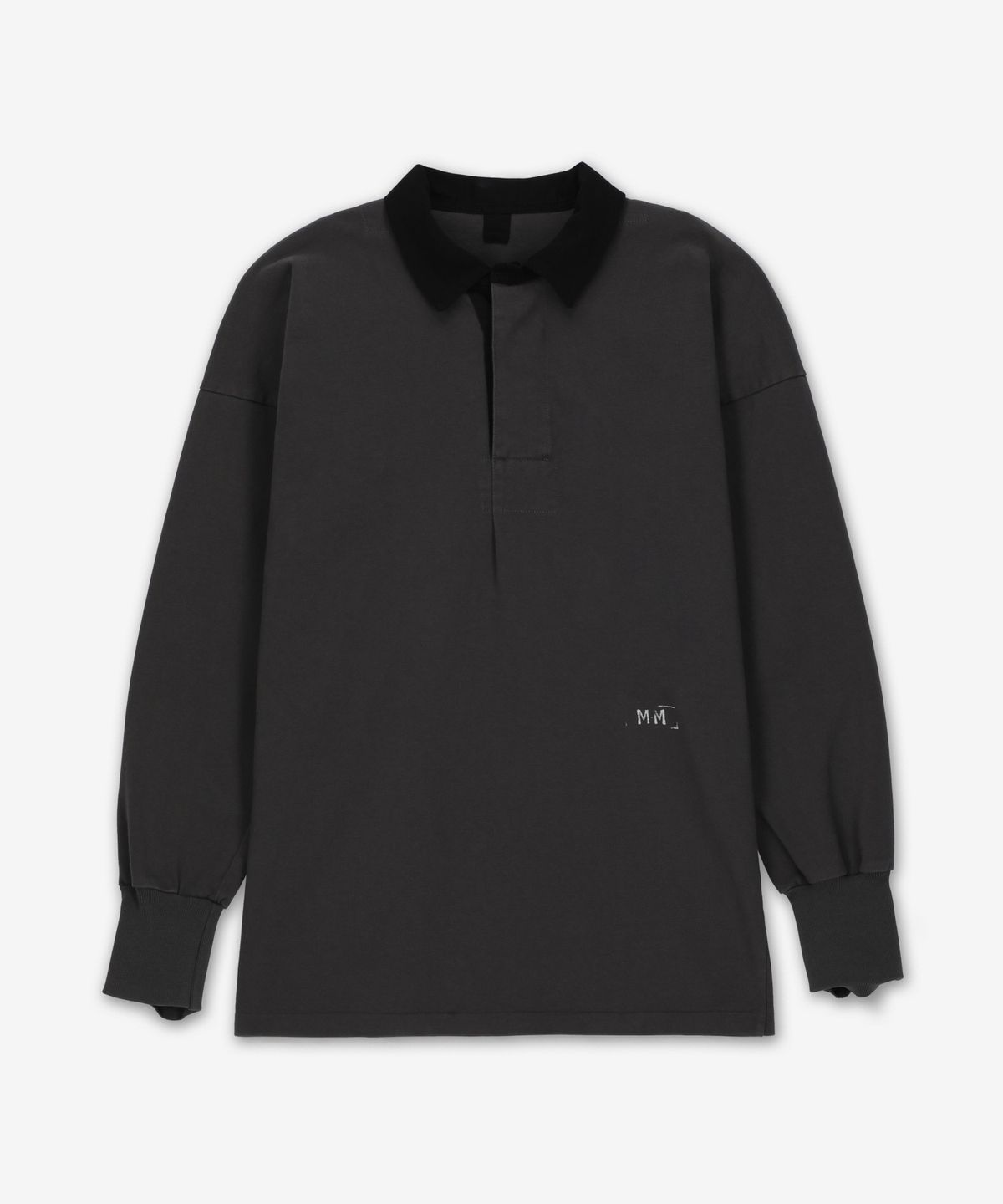 메종 마르지엘라(MAISON MARGIELA) 로고 럭비 폴로 셔츠 - 앤트러사이트 / S51GL0056M20096860