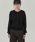 W 이븐 라운드 코튼 가디건  (BLACK)