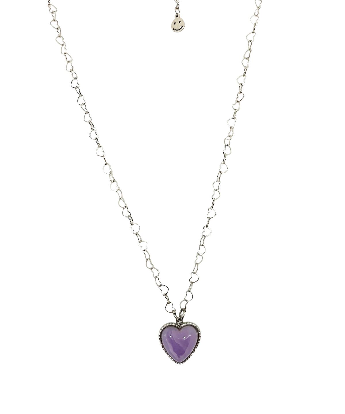 스케이터락(SK8ER ROCK) Blossom Love Heart Chain Surgical Steel Necklace