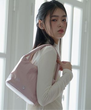 디어 심볼 글로시 백_ 핑크