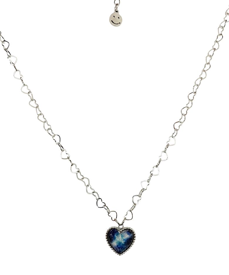 Aurora Love Heart Chain Surgical Steel Necklace