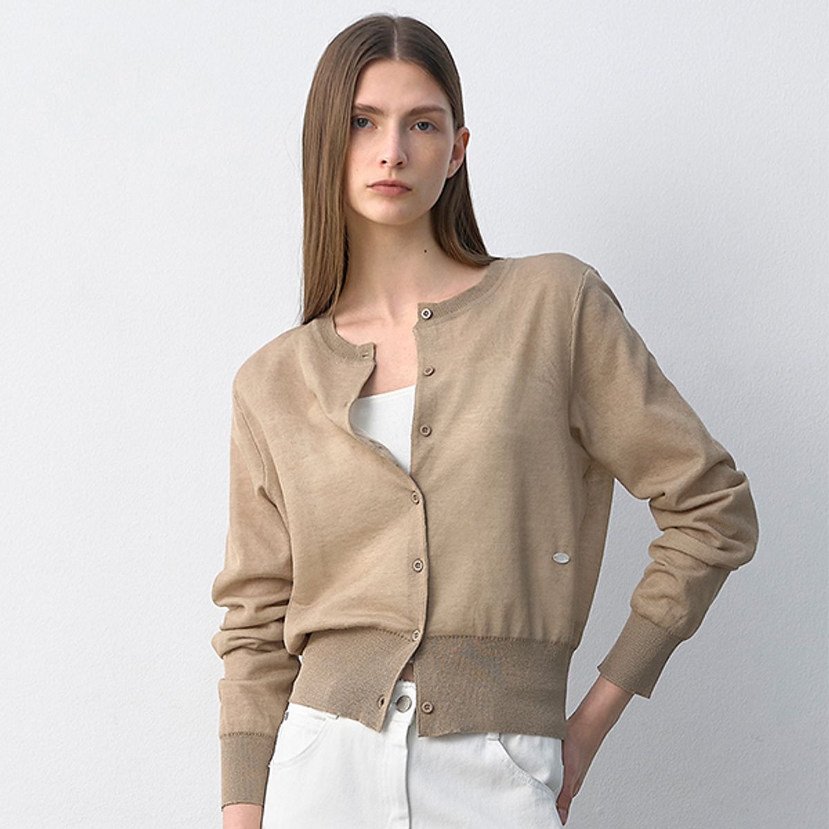아틀리에 나인(ATELIER NAIN) DOUBLEMENT SET-UP KNIT CARDIGAN(CD-2182)