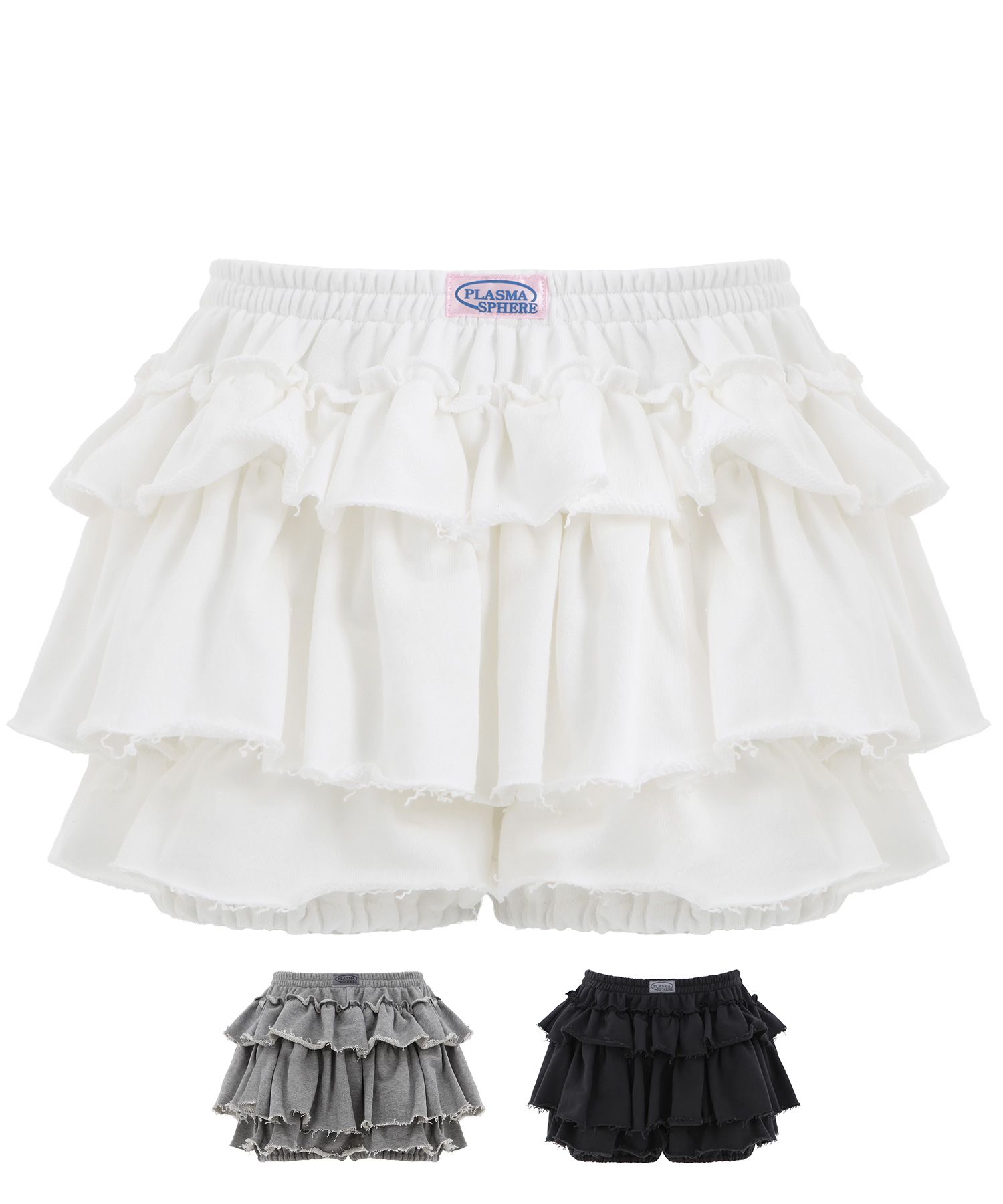 ◆PLASMA SPHERE◆ TUTU SKIRT IN GRAY banding cancan skirt PS MUSINSA | PLASMA SPHERE Tutu Cancan Churi Shirring Tiered