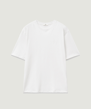 머슬보이 로고 하프 슬리브 티셔츠 화이트