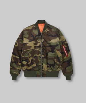 MA-1 플라이트 자켓 우드랜드 카모