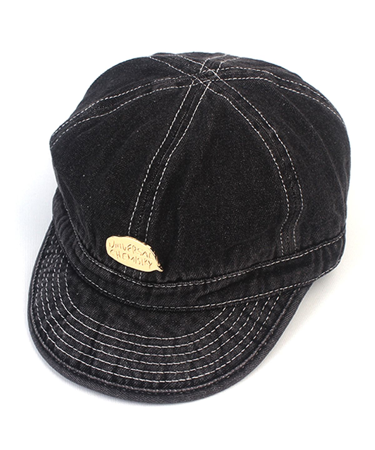 유니버셜 케미스트리(UNIVERSAL CHEMISTRY) Washing Black Denim Bike Cap 데님바이크캡