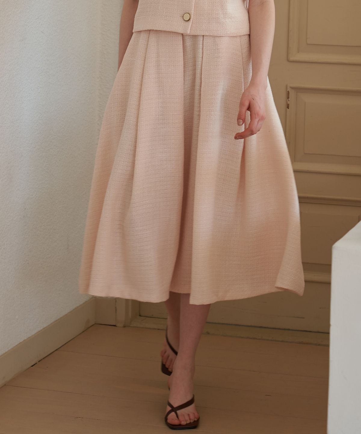 플로브(FLOVE) BLOOM FLARE SKIRT (PB)