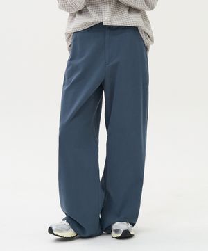 W 클래식 코튼 팬츠 (ASH NAVY)