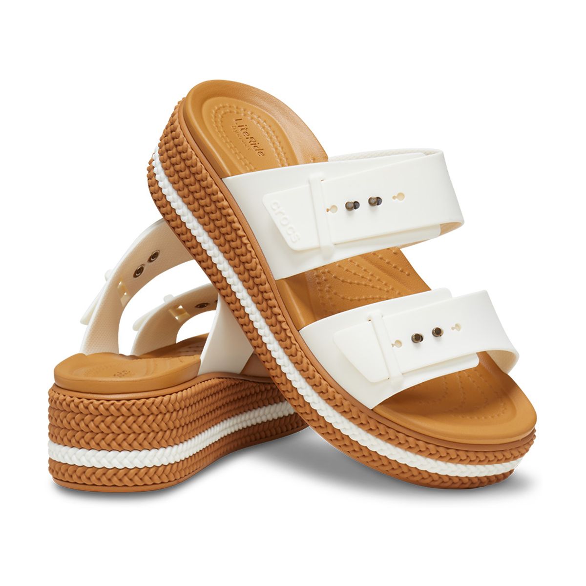 크록스(CROCS) 여성 브루클린 우븐 버클 CHA (25SWSD209978)