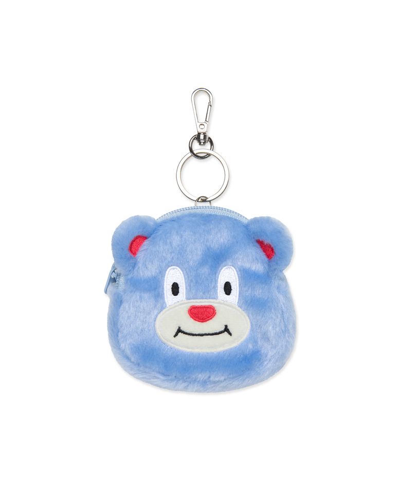 BEAR POOPOO POUCH KEYRING blue
