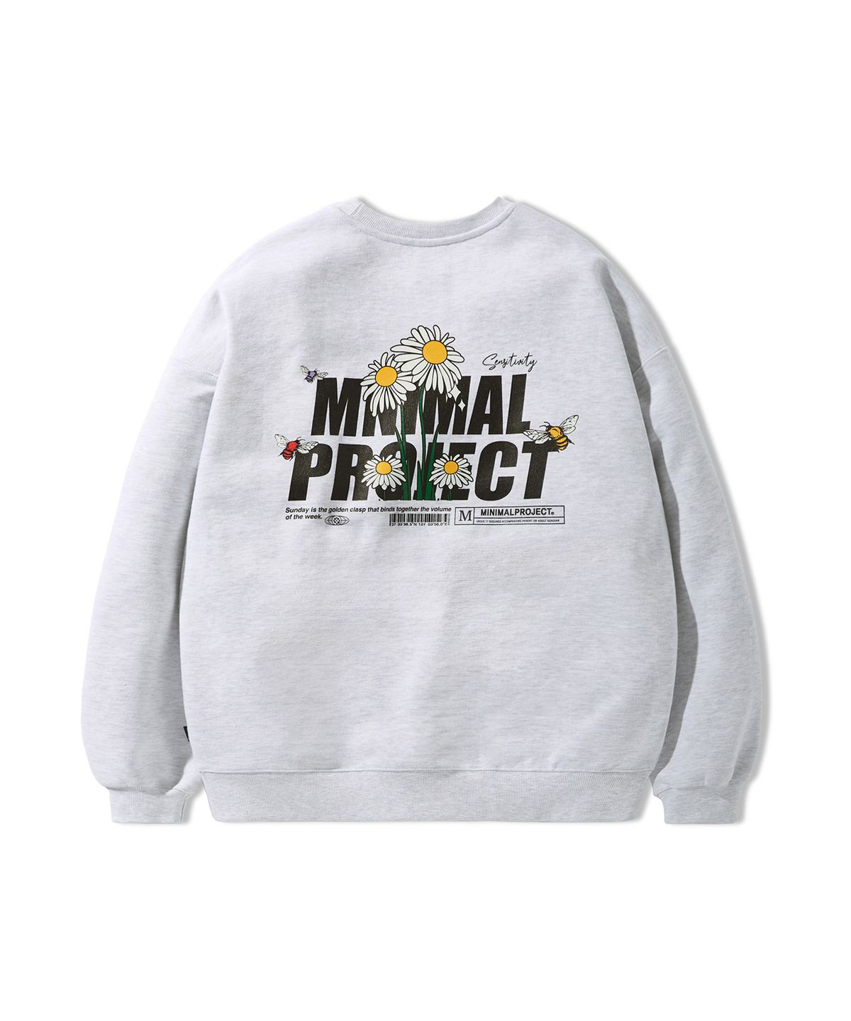 미니멀프로젝트(MINIMALPROJECT) 데이지 플라워 맨투맨 MMT138-Z [ASHGRAY]