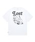 FISHING BEAR TEE white