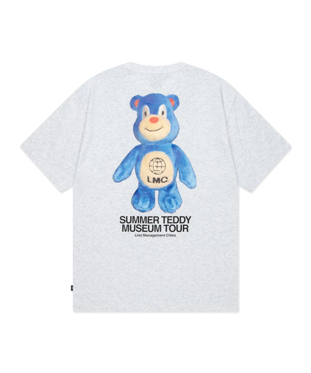 SUMMER TEDDY MUSEUM TOUR TEE light heather gray