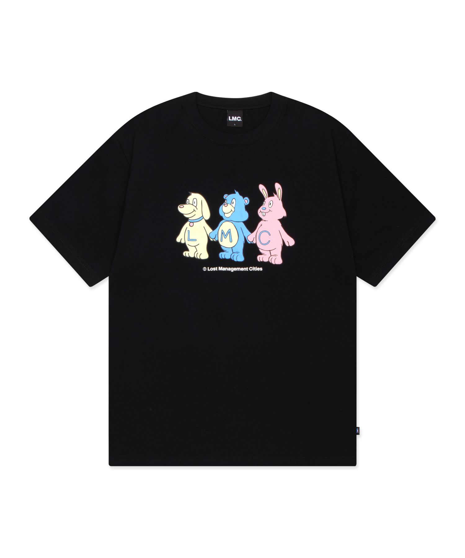 ★LMC★ BEAR FRIENDS TEE black 0LM45STS304BLK MUSINSA | LMC BEAR FRIENDS TEE black