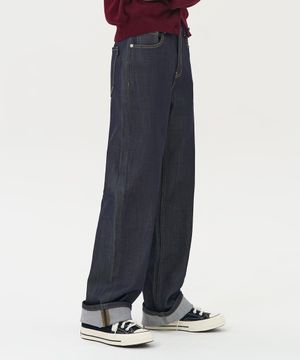 W 논페이드 로우 데님 진 (RAW DENIM)
