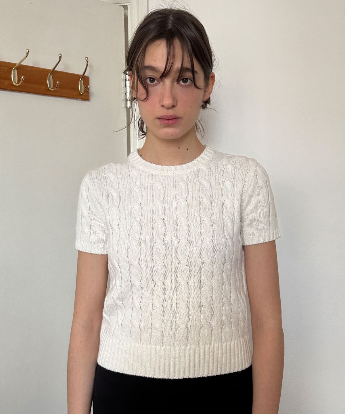 시눈(SINOON) Sinoon Logo Twisted Knit (Cream)
