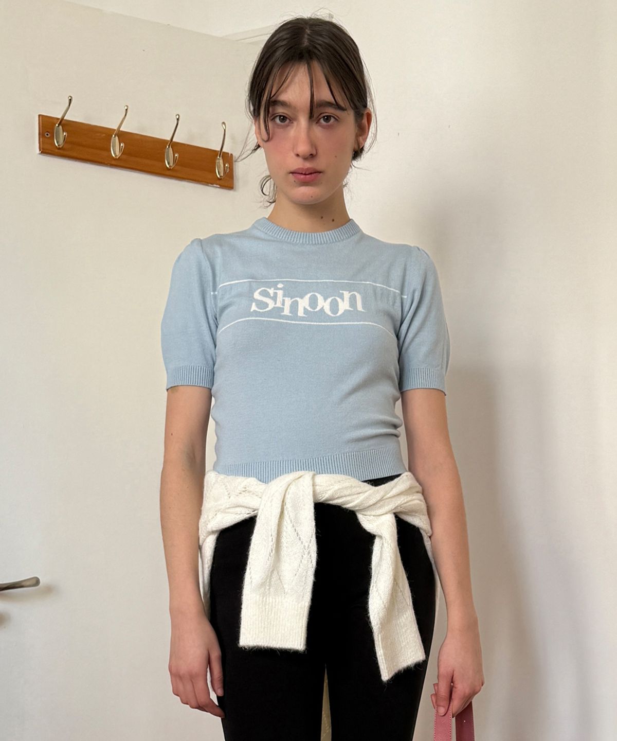시눈(SINOON) Sinoon Logo Half Knit (Sky Blue)