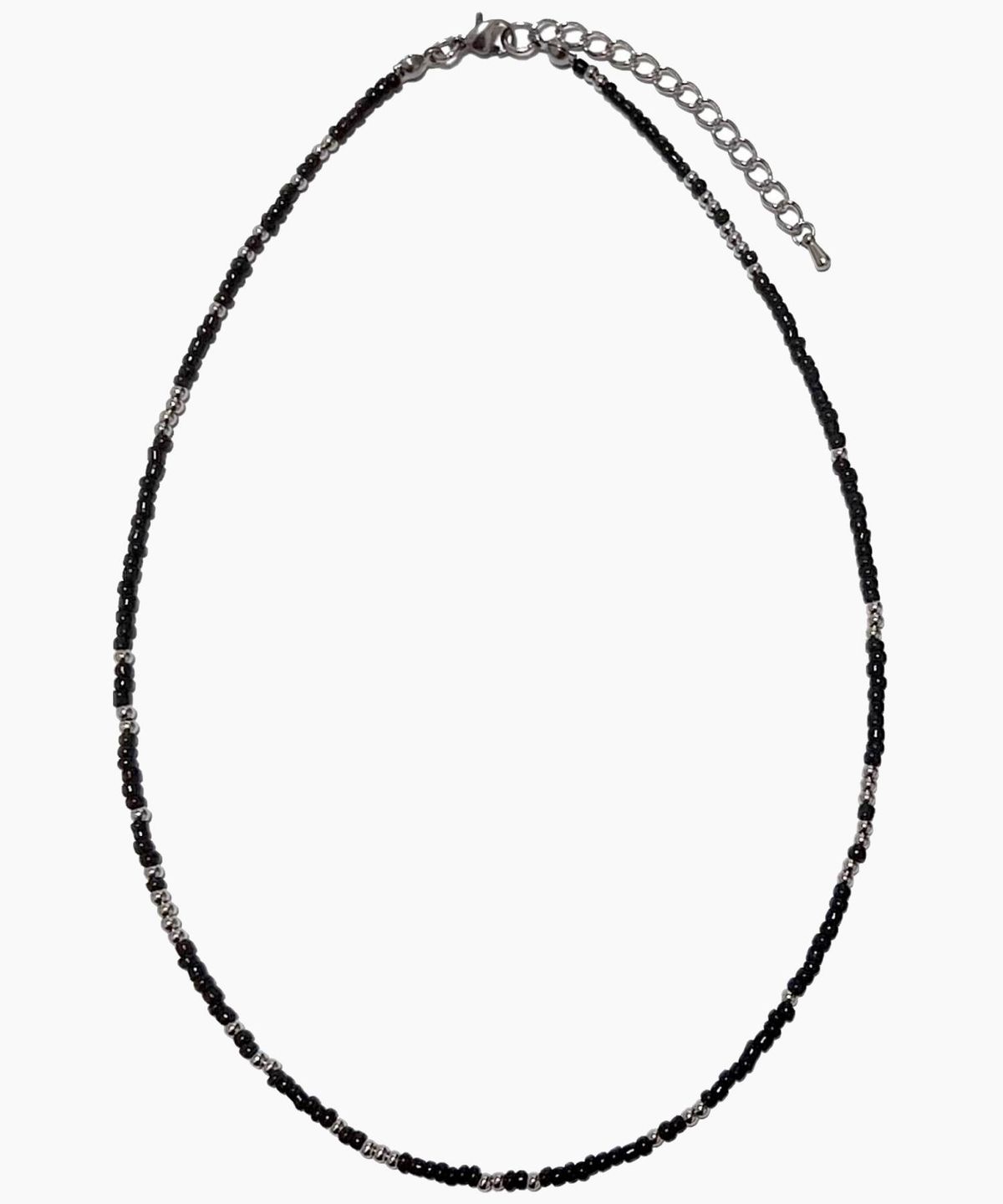 셉텐벌5(SEPTEMBER5) BLACK MULTI BIZ NECKLACE 실버