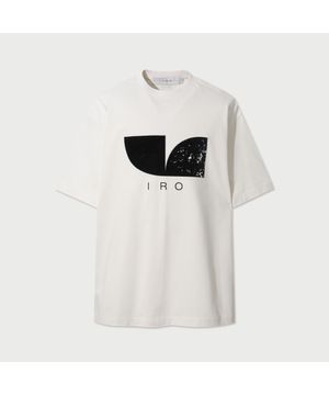 Flux 심볼 로고 반팔 티셔츠 - IVORY