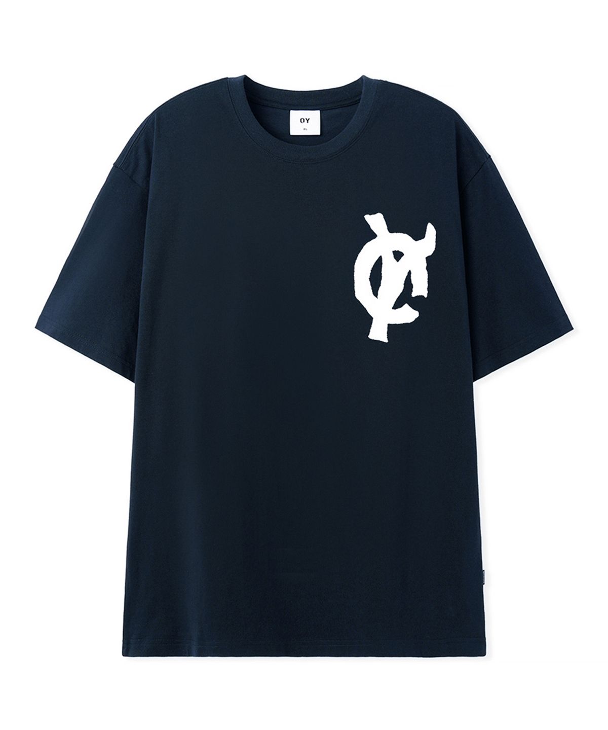 오픈야드(오와이)(OPENYARD(OY)) PRINTED PATCH TEE - NAVY