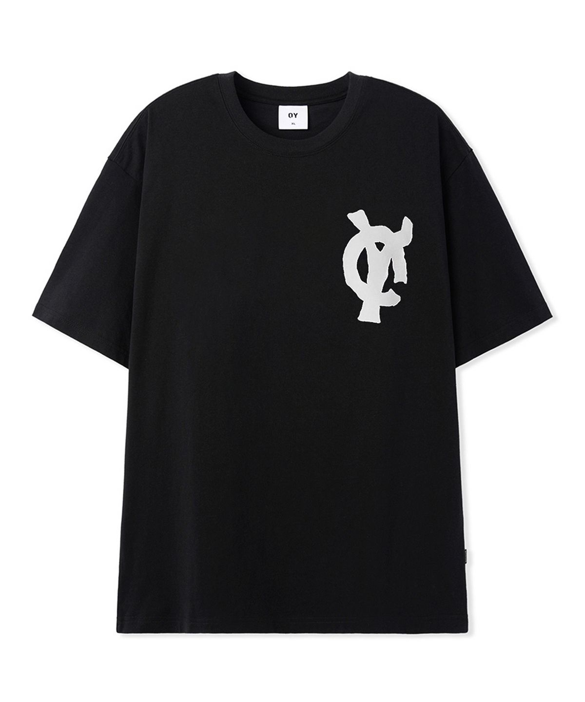 오픈야드(오와이)(OPENYARD(OY)) PRINTED PATCH TEE - BLACK