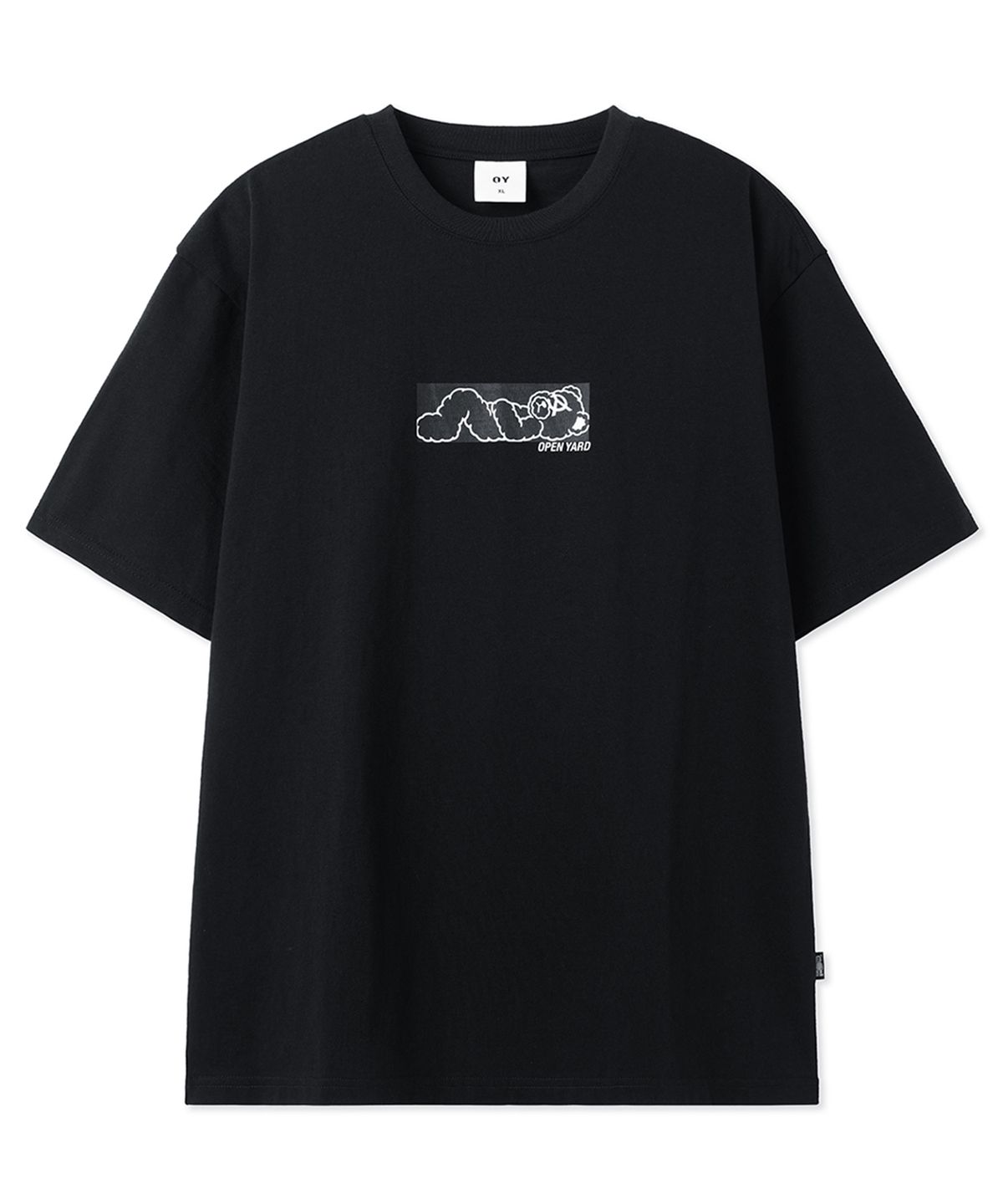 오픈야드(오와이)(OPENYARD(OY)) BOX ODOLLY TEE - BLACK