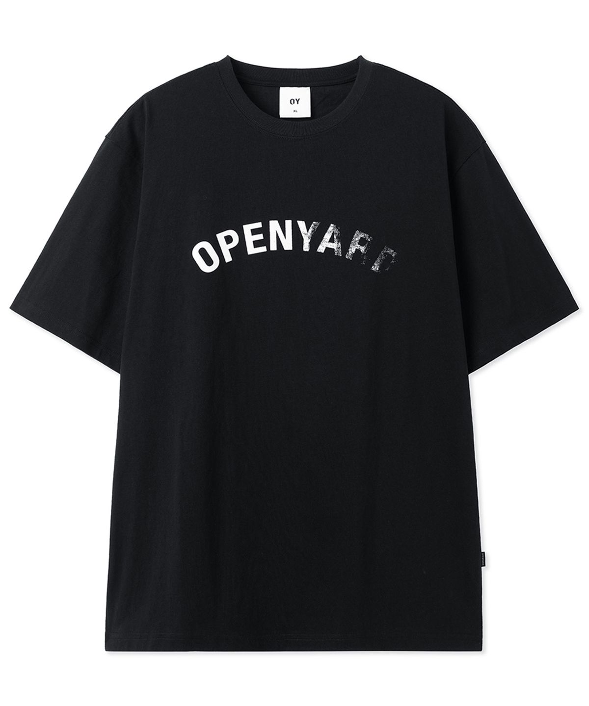 오픈야드(오와이)(OPENYARD(OY)) FADED ARCH TEE - BLACK