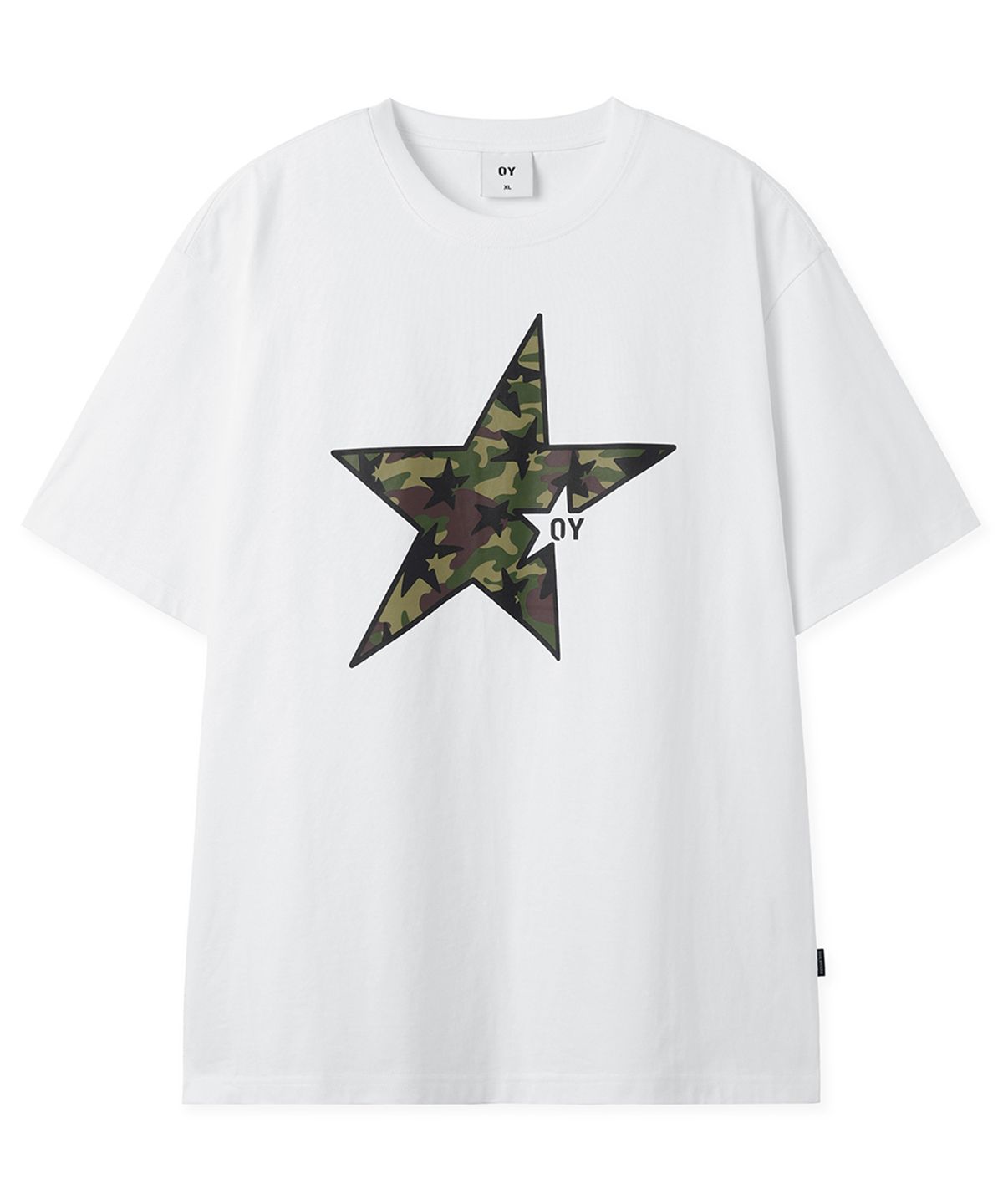 오픈야드(오와이)(OPENYARD(OY)) CAMO STAR TEE - WHITE