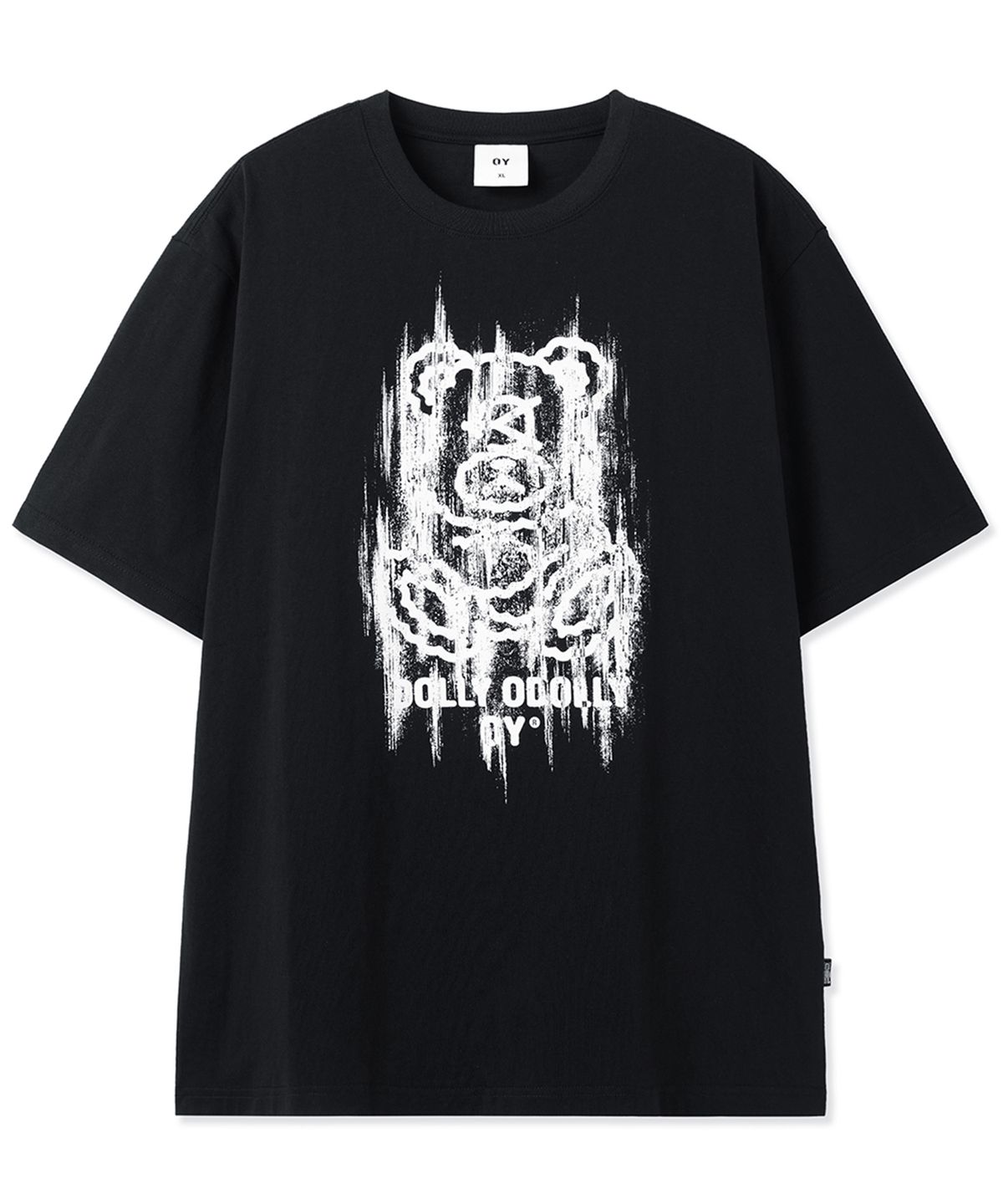 오픈야드(오와이)(OPENYARD(OY)) GLITCHY DOLLY TEE - BLACK