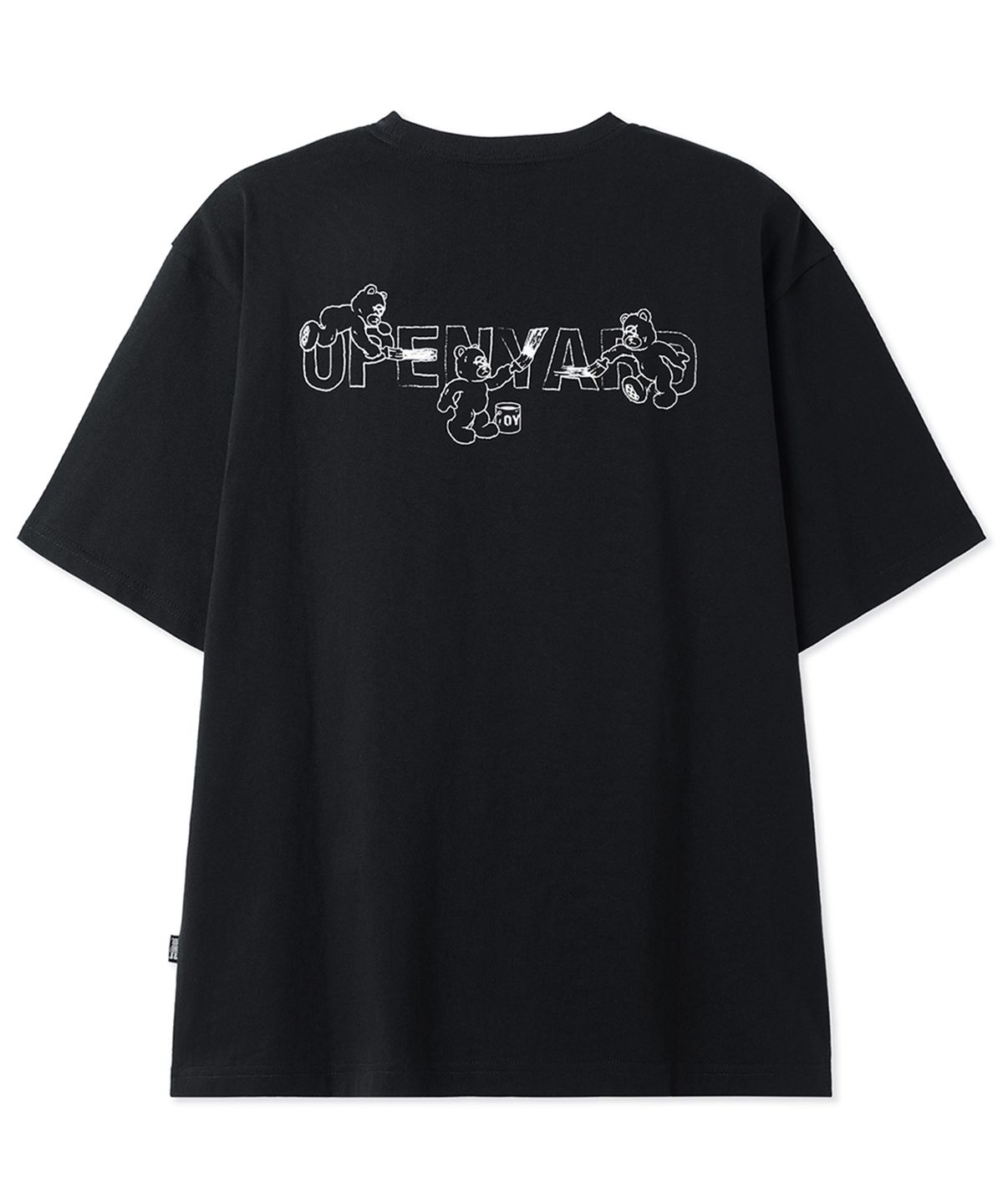 오픈야드(오와이)(OPENYARD(OY)) PAINTING ODOLLY TEE - BLACK