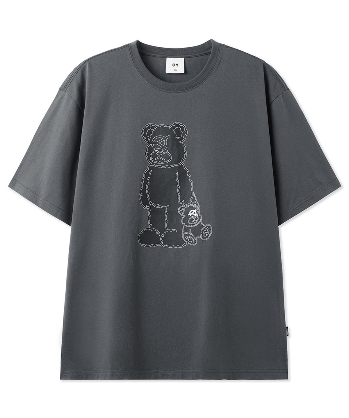오픈야드(오와이)(OPENYARD(OY)) DOLLY WITH ODOLLY TEE - DARK GREY