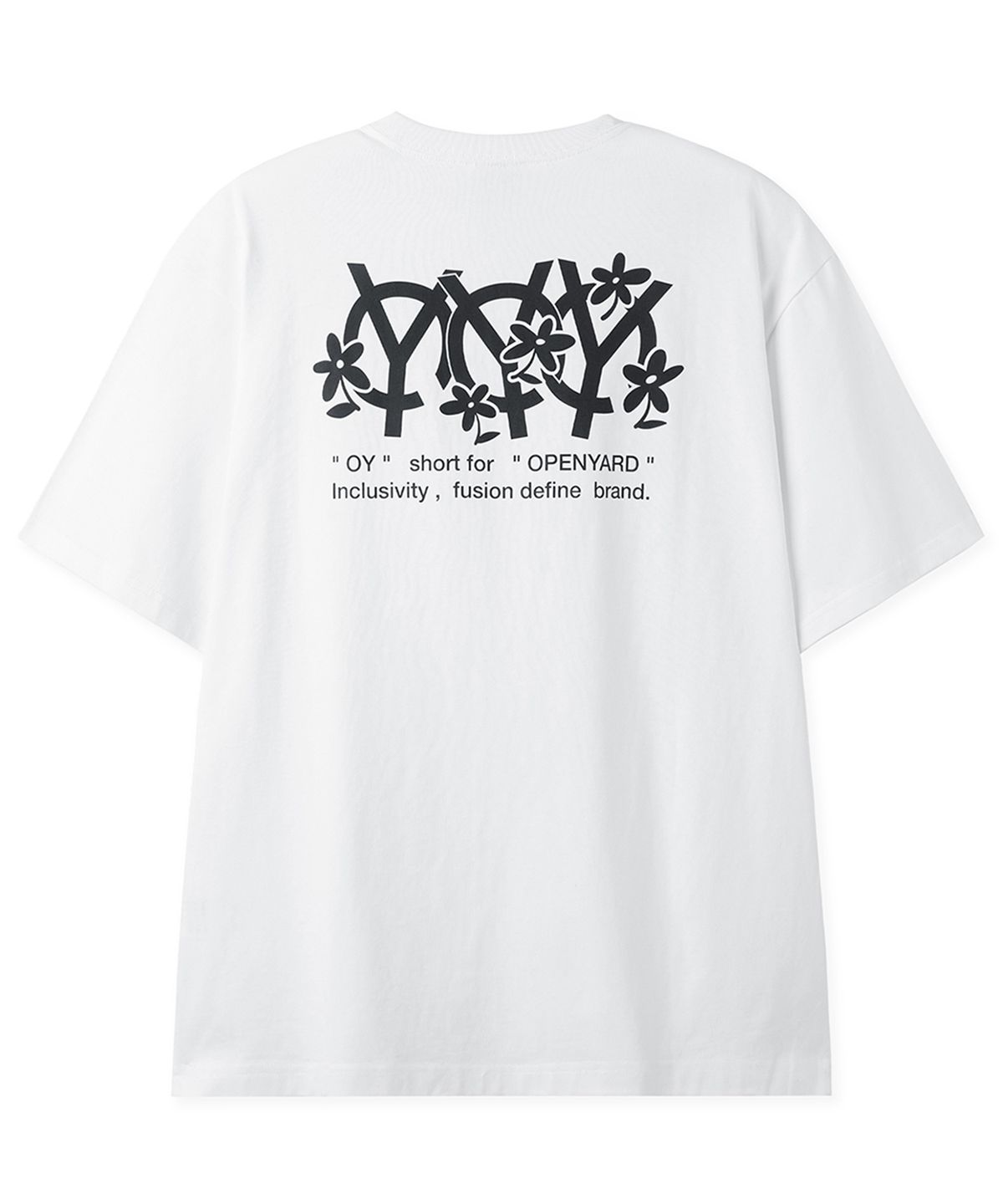 오픈야드(오와이)(OPENYARD(OY)) BLOOM LOGO TEE - WHITE