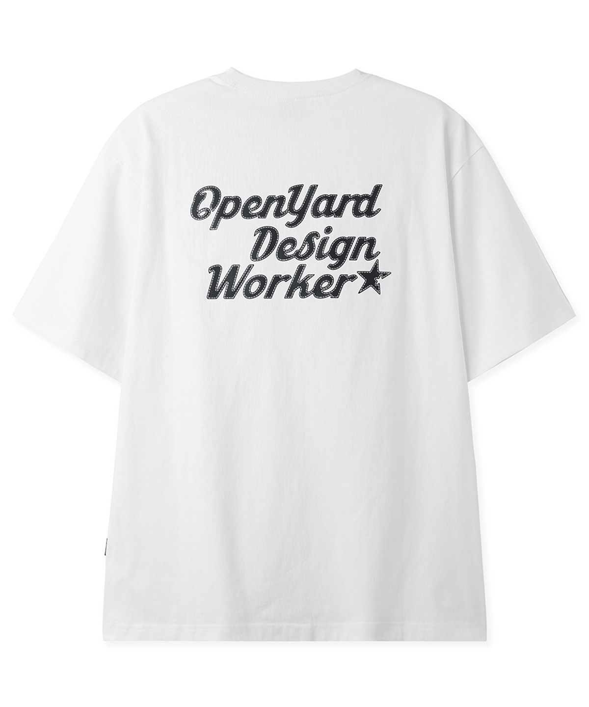오픈야드(오와이)(OPENYARD(OY)) GLOSS STITCH TEE - WHITE