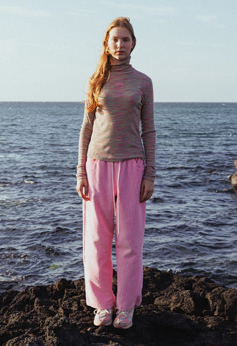 Dream sparkling high neck L/S top_2color